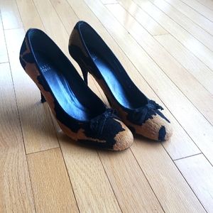 Stuart Weitzman Ponyhair Animal Print Pumps